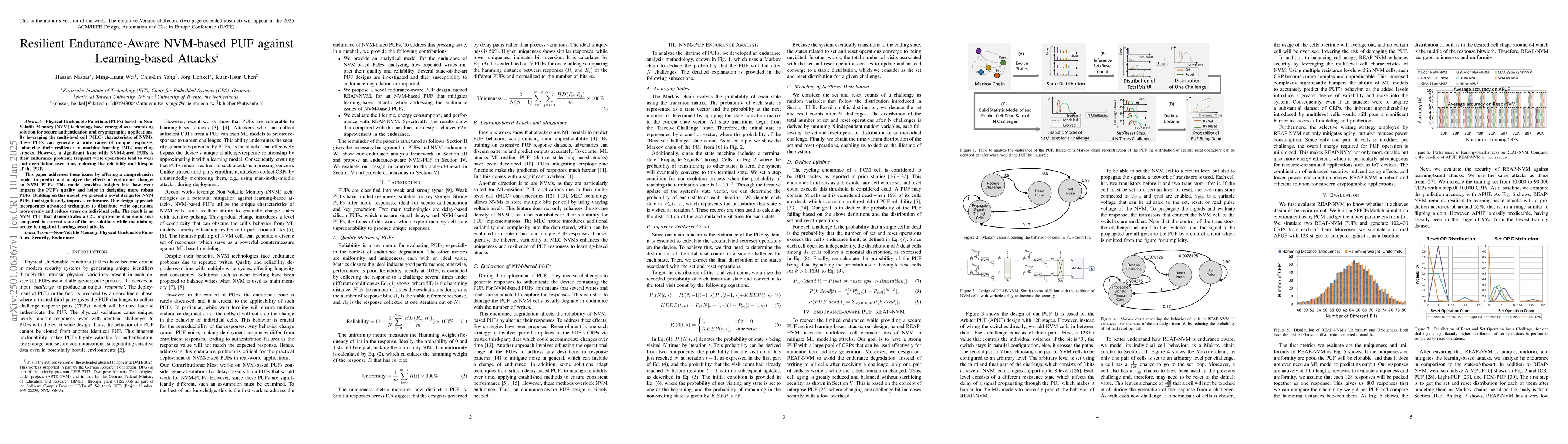Thumbnail for Resilient Endurance-Aware NVM-based PUF against Learning-based Attacks