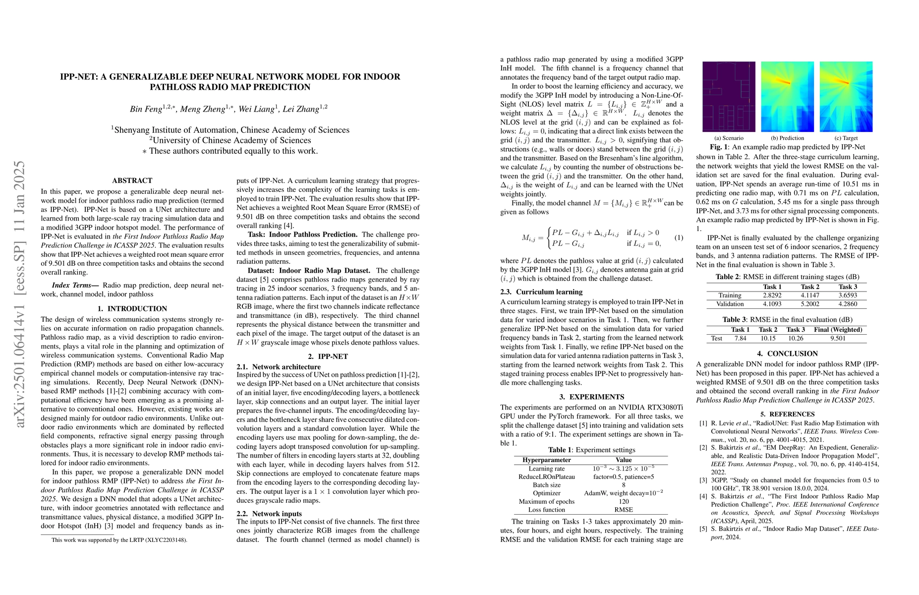 Thumbnail for IPP-Net: A Generalizable Deep Neural Network Model for Indoor Pathloss
  Radio Map Prediction