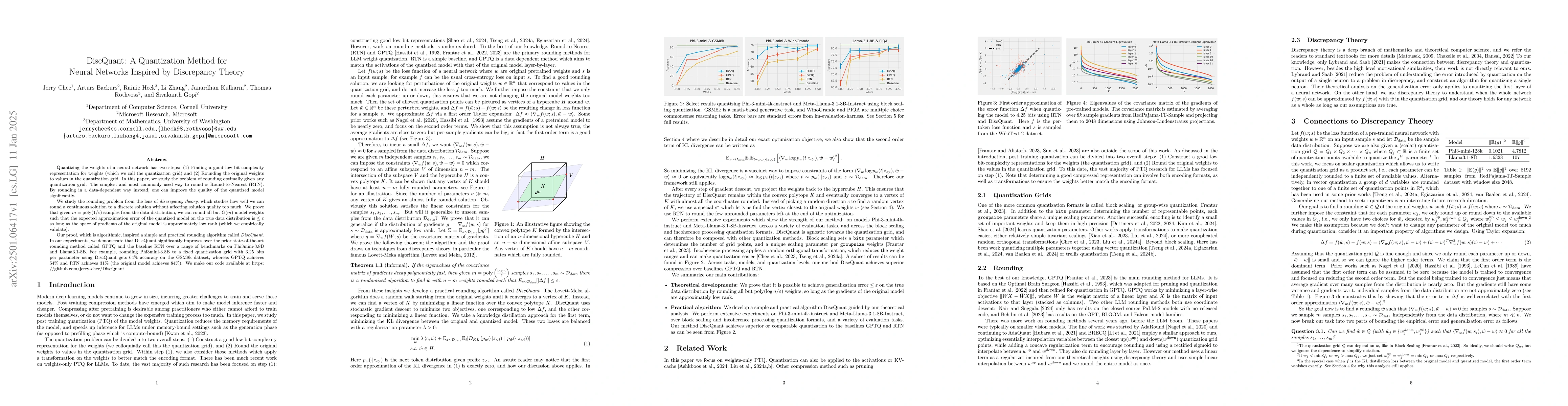 Thumbnail for DiscQuant: A Quantization Method for Neural Networks Inspired by
  Discrepancy Theory