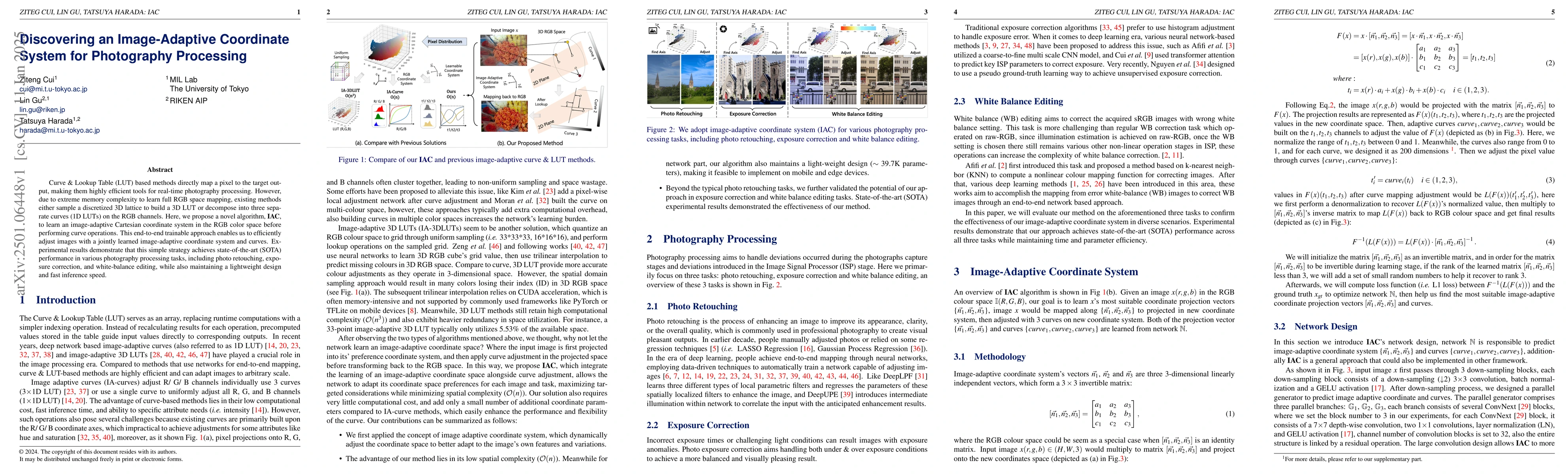 Thumbnail for Discovering an Image-Adaptive Coordinate System for Photography
  Processing