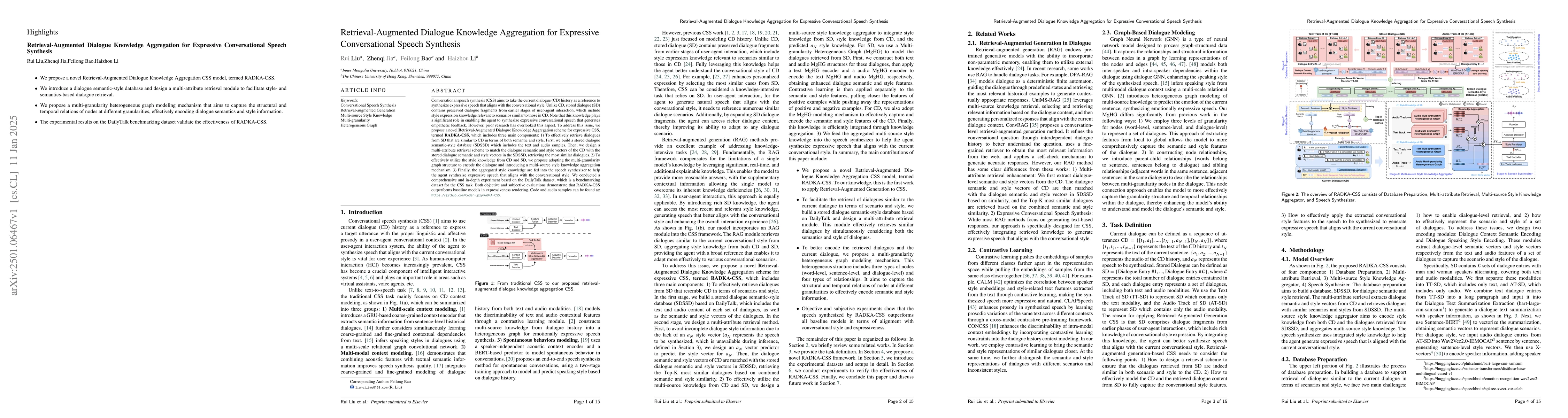 Thumbnail for Retrieval-Augmented Dialogue Knowledge Aggregation for Expressive
  Conversational Speech Synthesis
