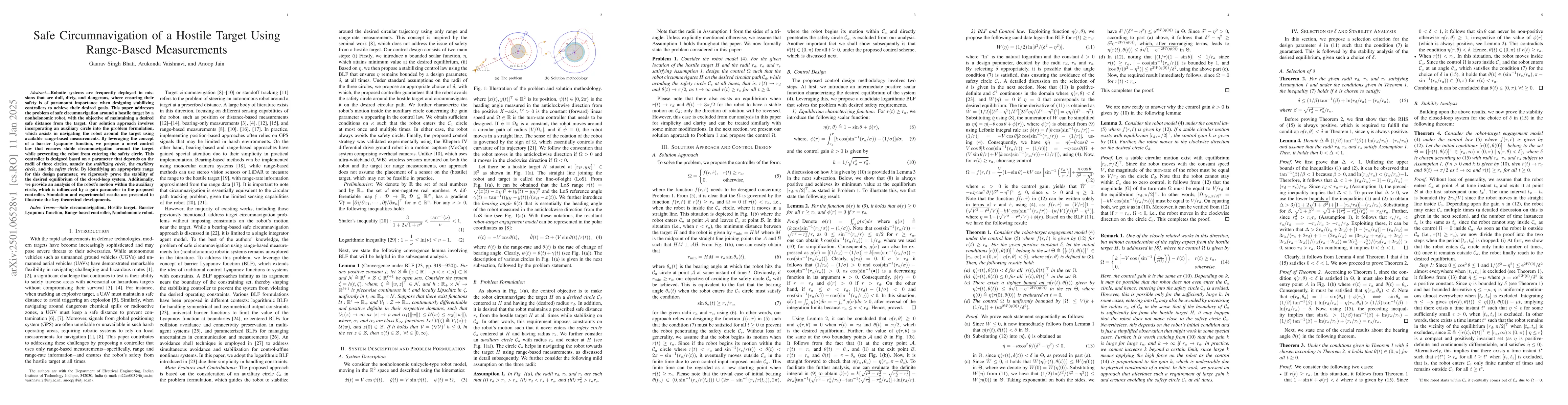 Thumbnail for Safe Circumnavigation of a Hostile Target Using Range-Based Measurements