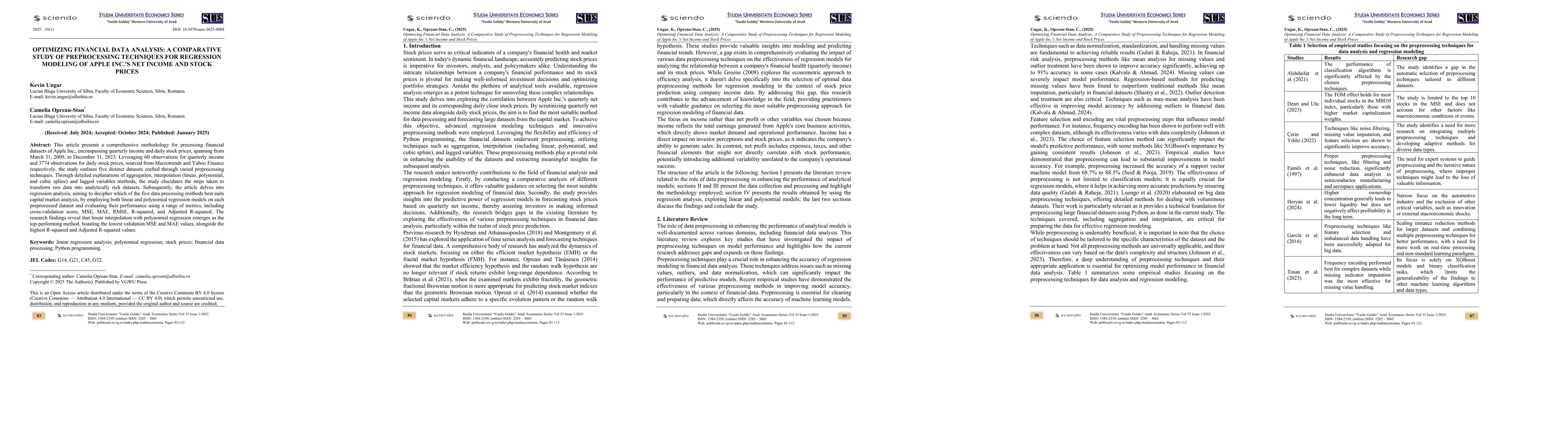 Thumbnail for Optimizing Financial Data Analysis: A Comparative Study of Preprocessing
  Techniques for Regression Modeling of Apple Inc.'s Net Income and Stock
  Prices
