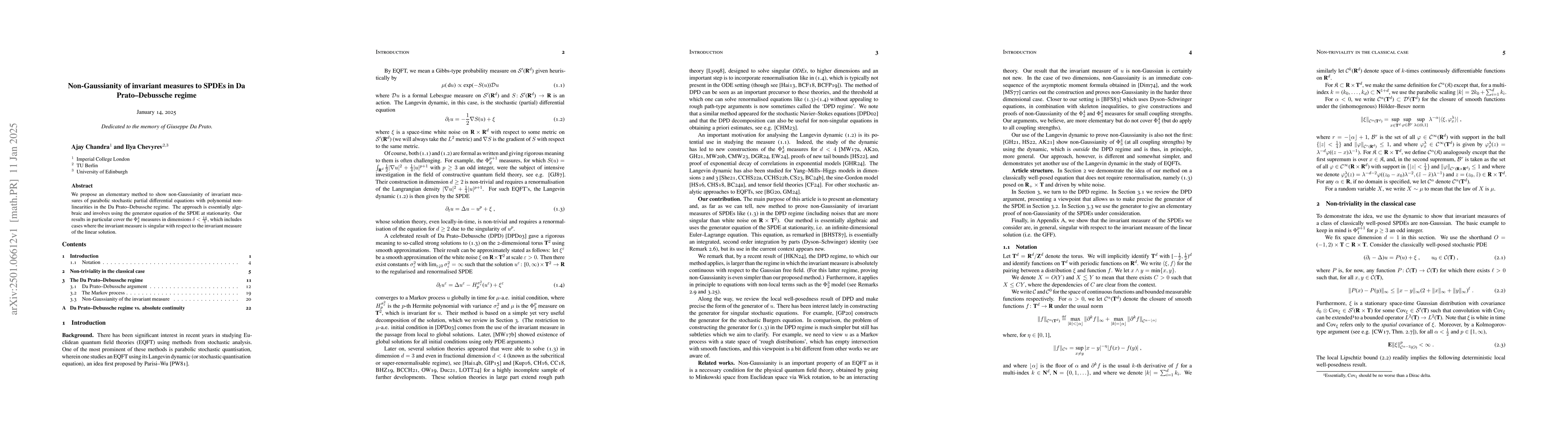Thumbnail for Non-Gaussianity of invariant measures to SPDEs in Da Prato-Debussche
  regime