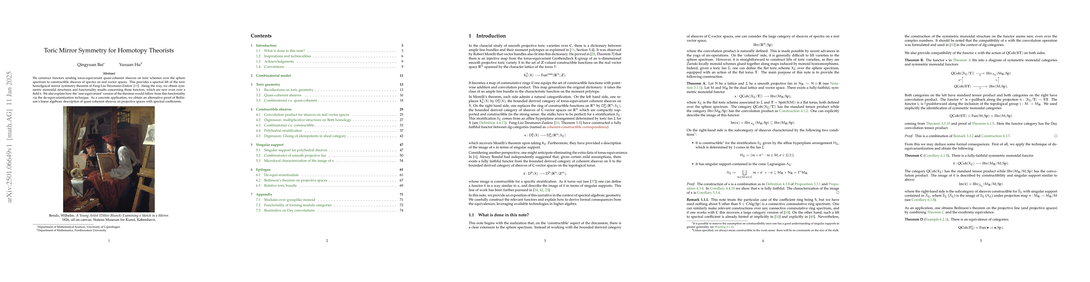 Thumbnail for Toric Mirror Symmetry for Homotopy Theorists