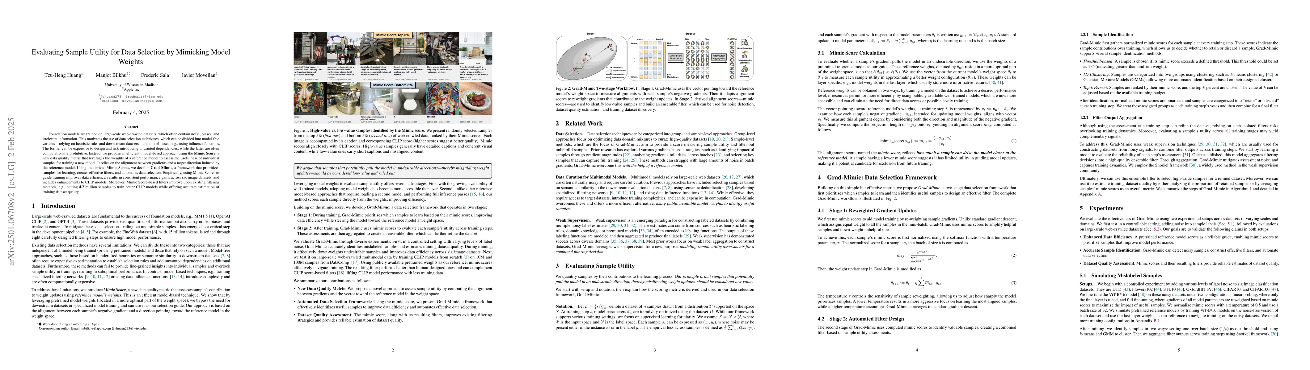 Thumbnail for Evaluating Sample Utility for Data Selection by Mimicking Model Weights