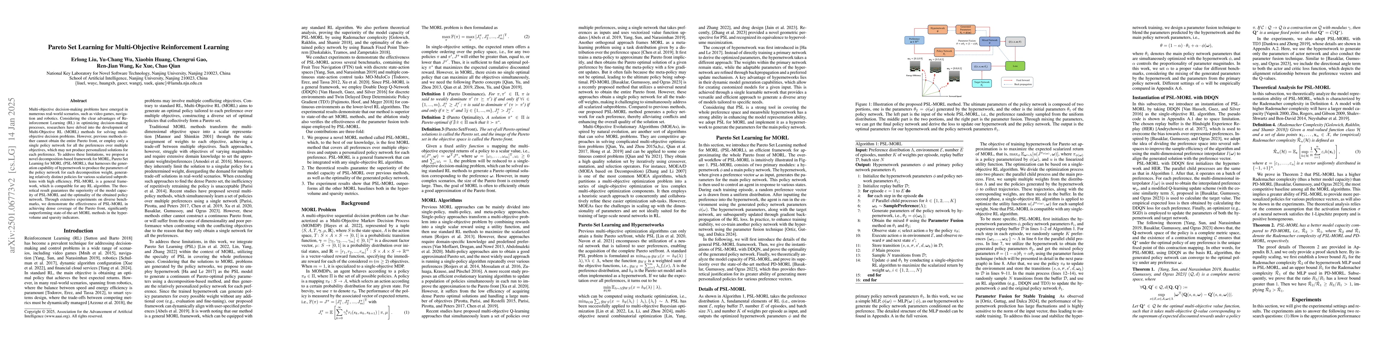 Thumbnail for Pareto Set Learning for Multi-Objective Reinforcement Learning