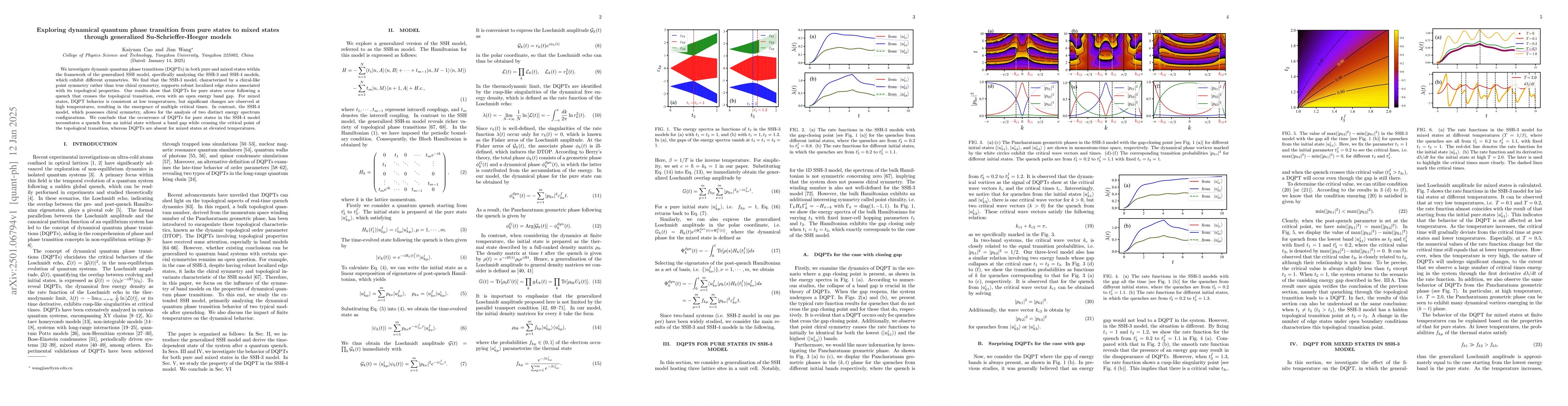 Thumbnail for Exploring dynamical quantum phase transition from pure states to mixed
  states through generalized Su-Schrieffer-Heeger models