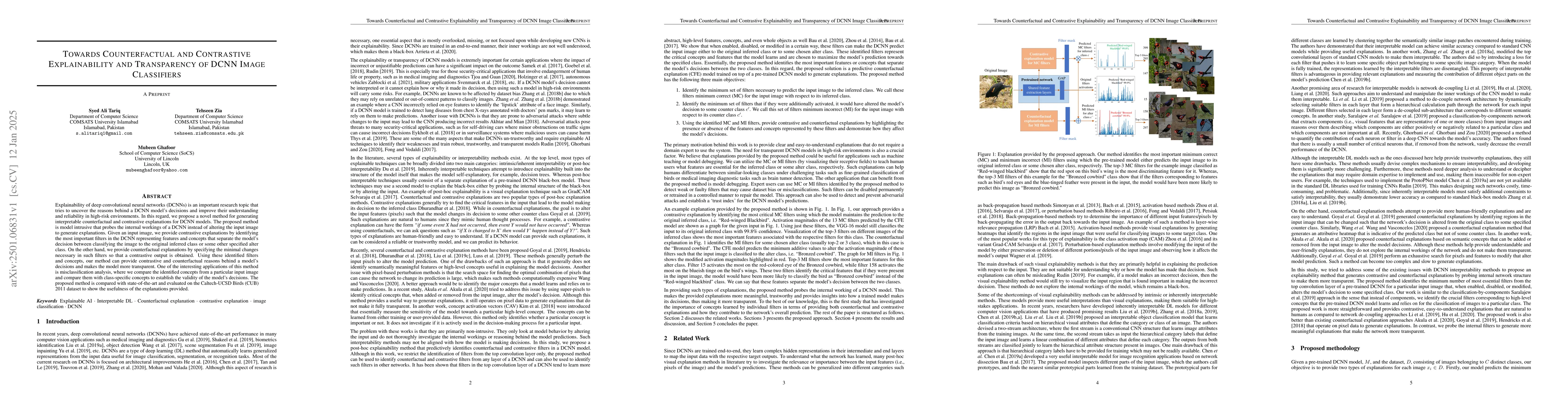 Thumbnail for Towards Counterfactual and Contrastive Explainability and Transparency
  of DCNN Image Classifiers