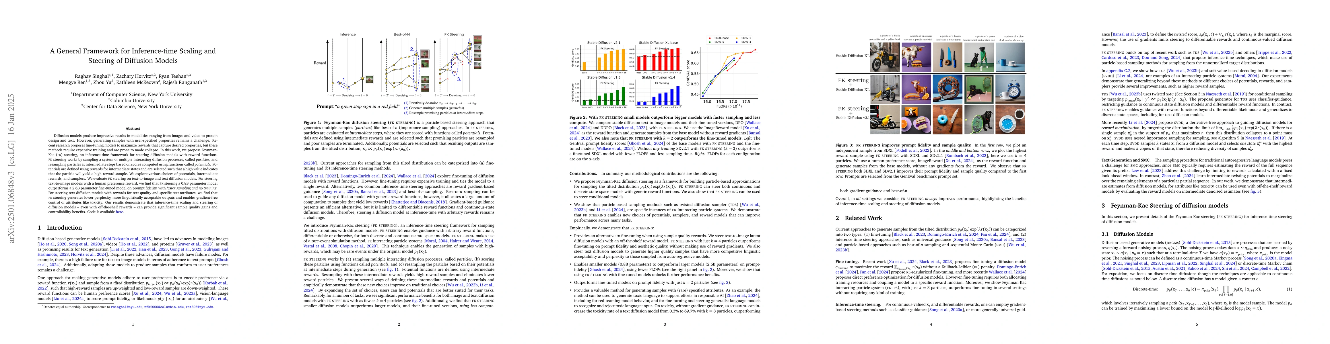 Thumbnail for A General Framework for Inference-time Scaling and Steering of Diffusion
  Models