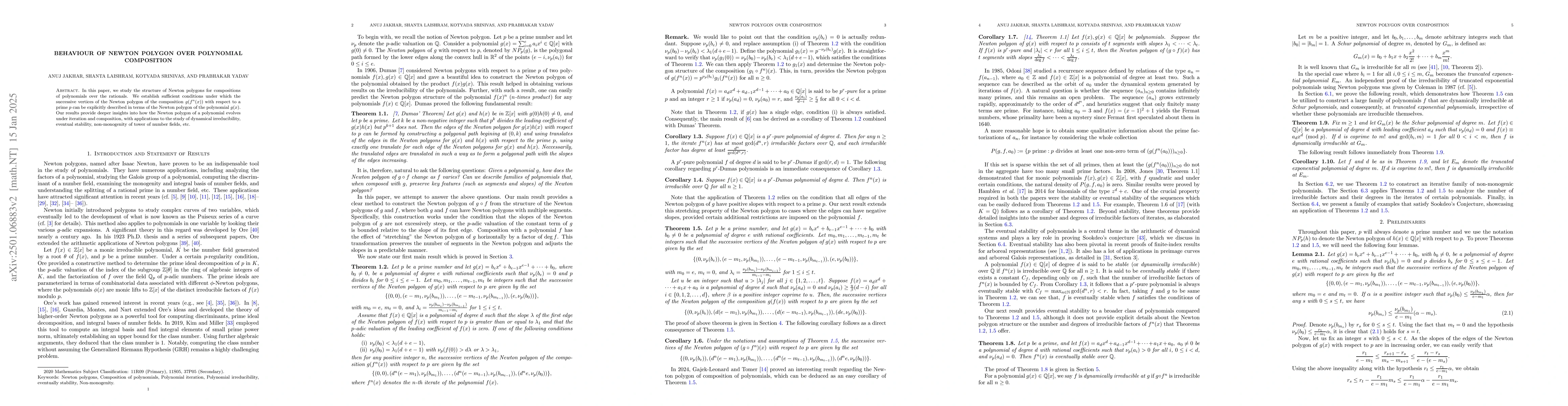 Thumbnail for Behaviour of Newton Polygon over polynomial composition