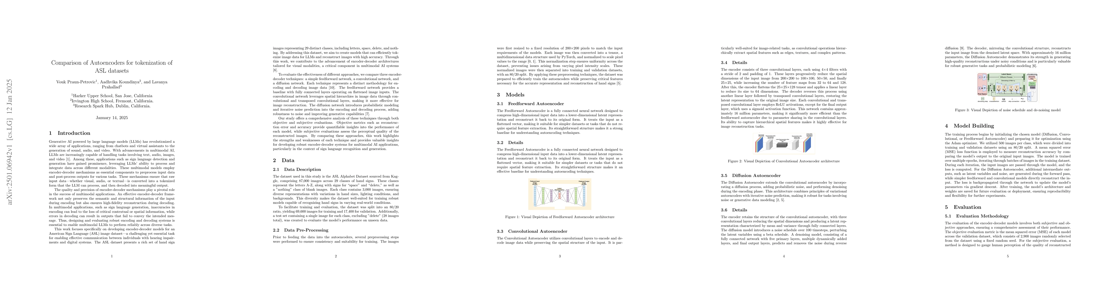 Thumbnail for Comparison of Autoencoders for tokenization of ASL datasets