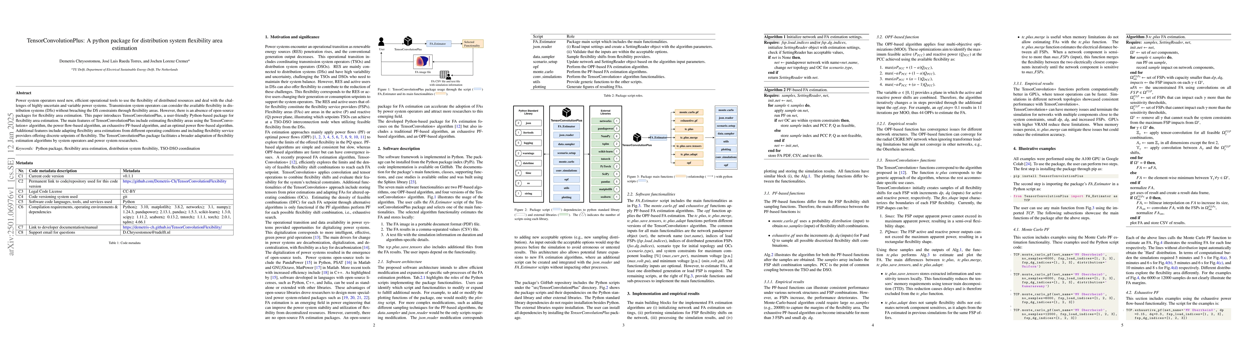 Thumbnail for TensorConvolutionPlus: A python package for distribution system
  flexibility area estimation