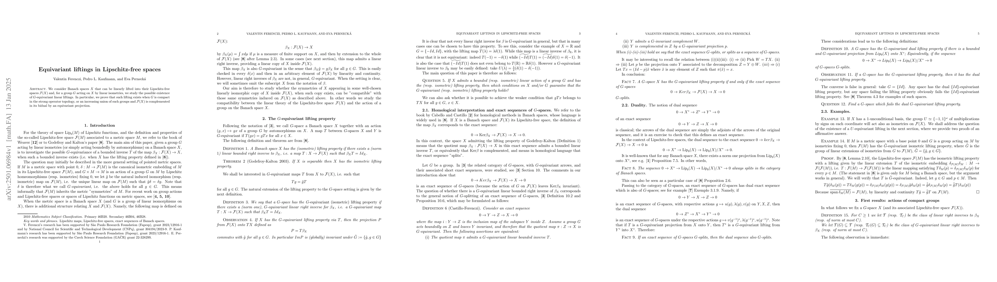 Thumbnail for Equivariant liftings in Lipschitz-free spaces