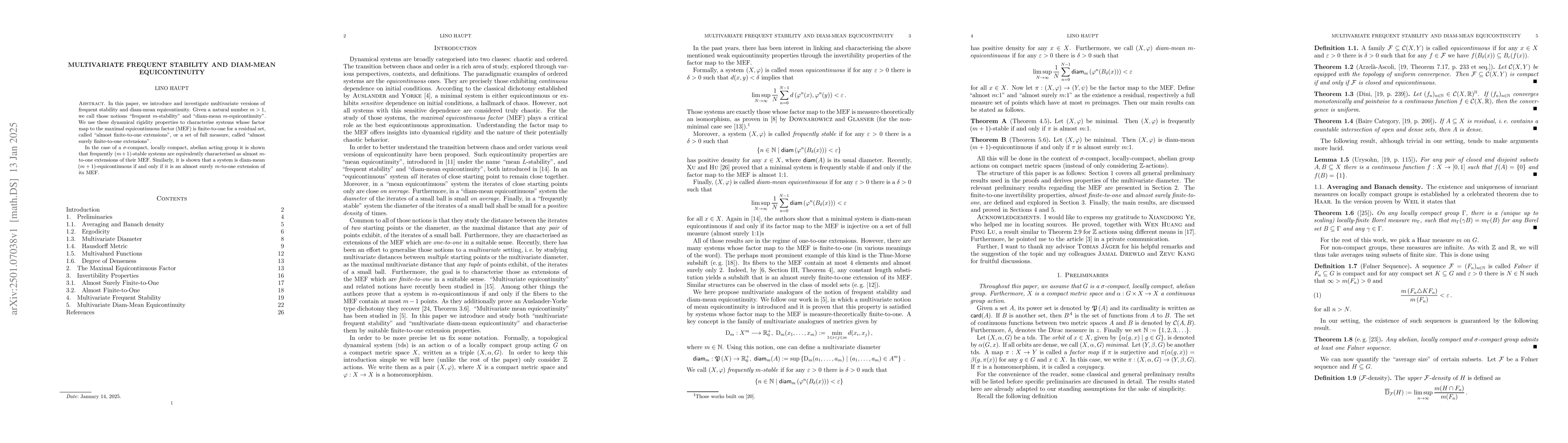 Thumbnail for Multivariate Frequent Stability and Diam-Mean Equicontinuity