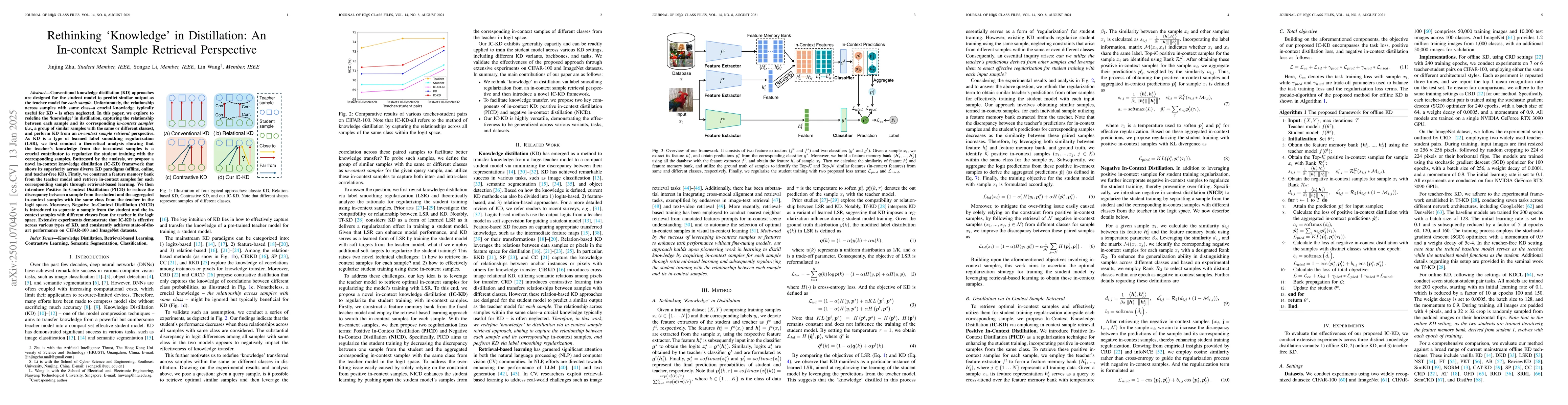 Thumbnail for Rethinking Knowledge in Distillation: An In-context Sample Retrieval
  Perspective