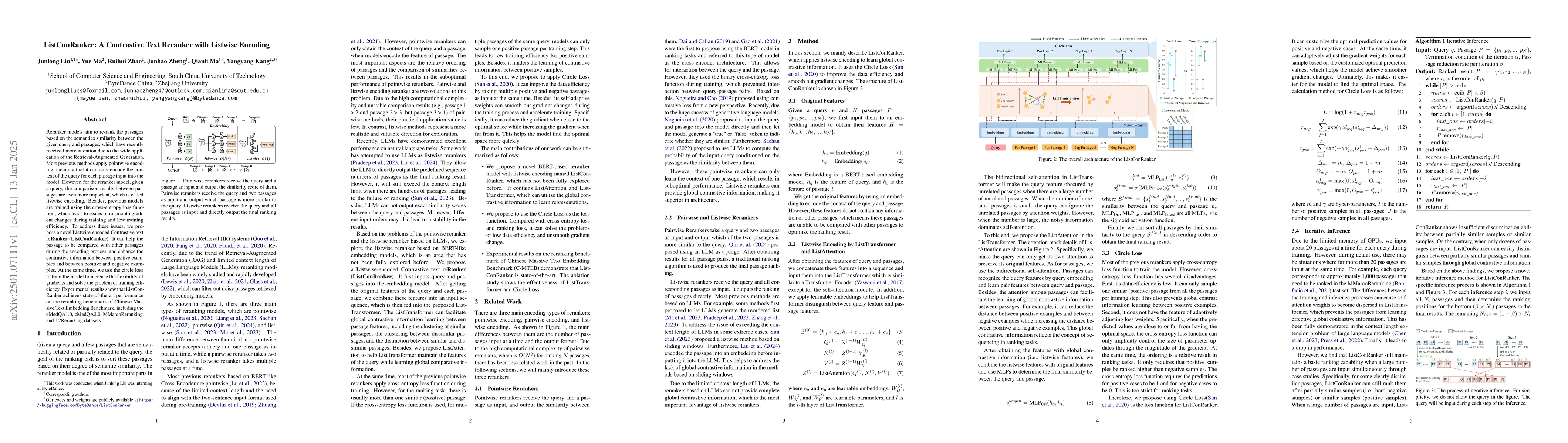 Thumbnail for ListConRanker: A Contrastive Text Reranker with Listwise Encoding