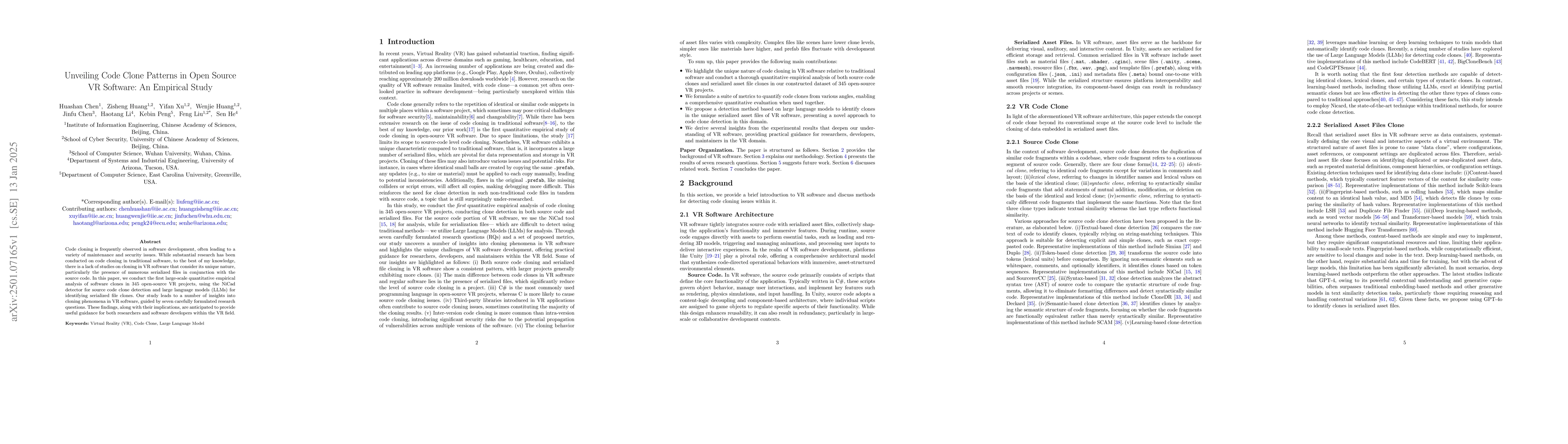 Thumbnail for Unveiling Code Clone Patterns in Open Source VR Software: An Empirical
  Study