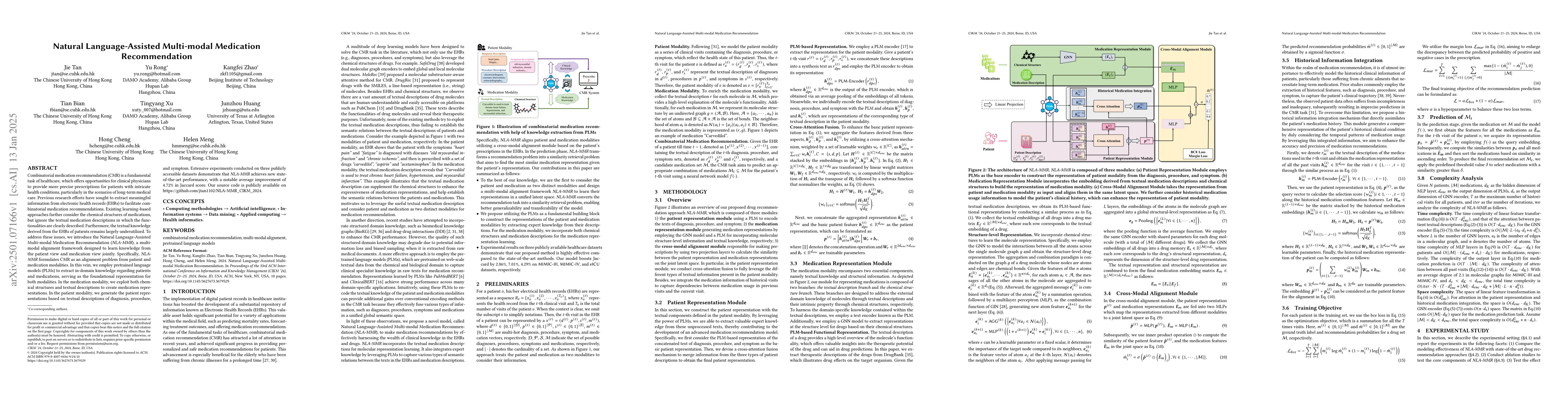 Thumbnail for Natural Language-Assisted Multi-modal Medication Recommendation