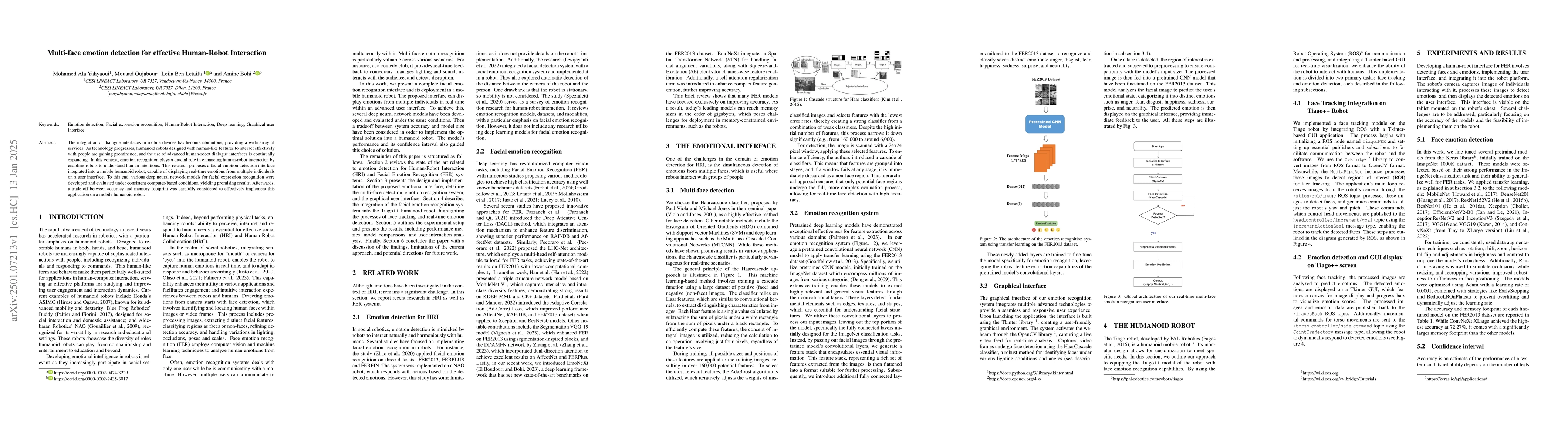 Thumbnail for Multi-face emotion detection for effective Human-Robot Interaction