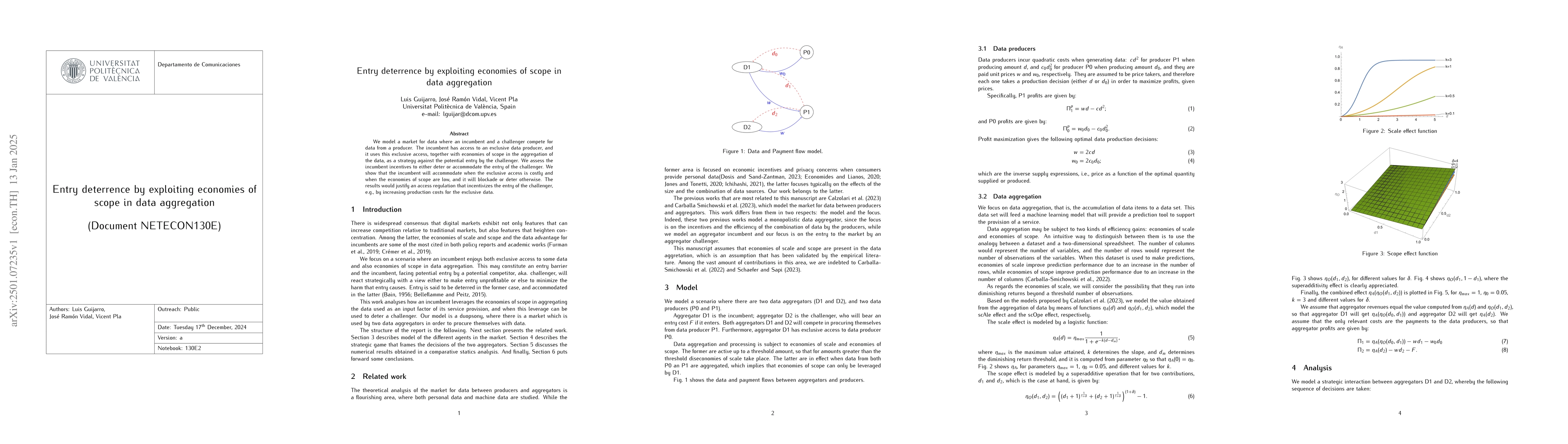 Thumbnail for Entry deterrence by exploiting economies of scope in data aggregation
