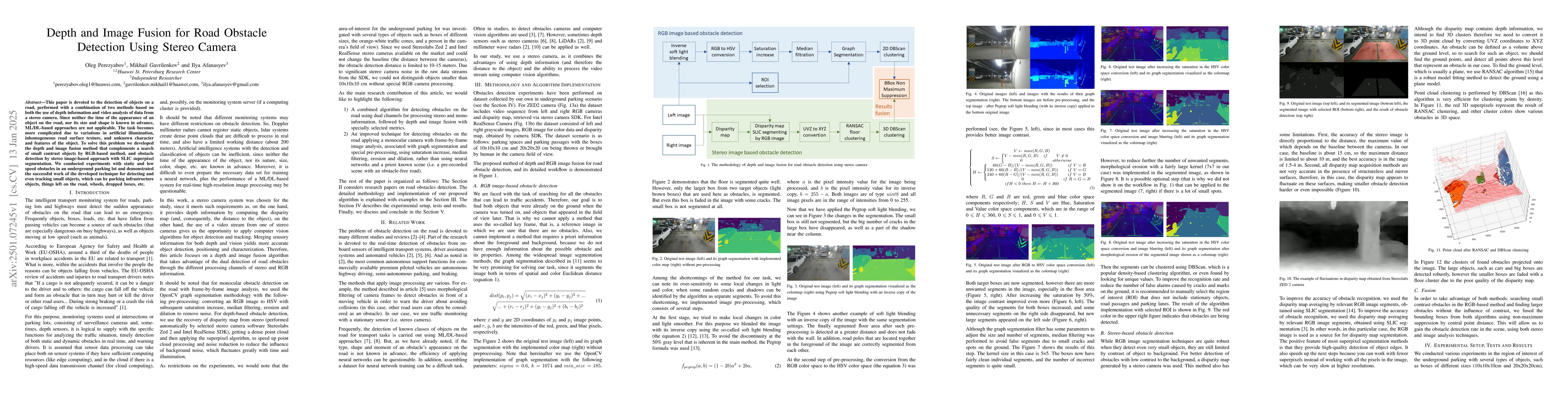 Thumbnail for Depth and Image Fusion for Road Obstacle Detection Using Stereo Camera