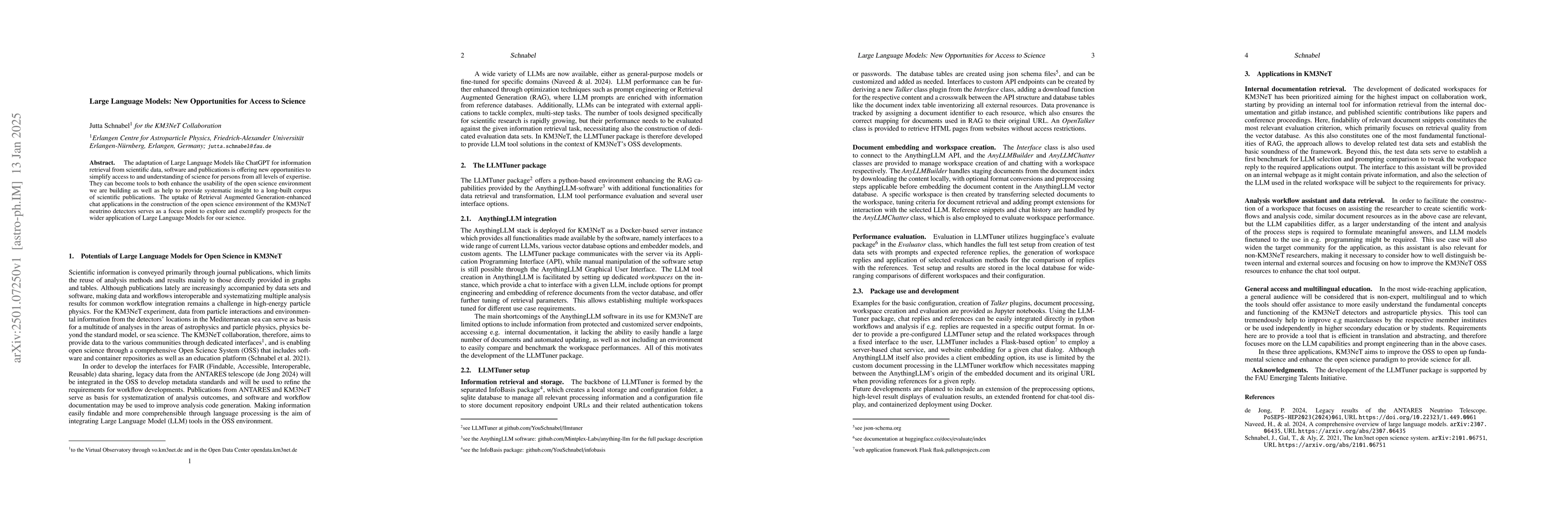 Thumbnail for Large Language Models: New Opportunities for Access to Science