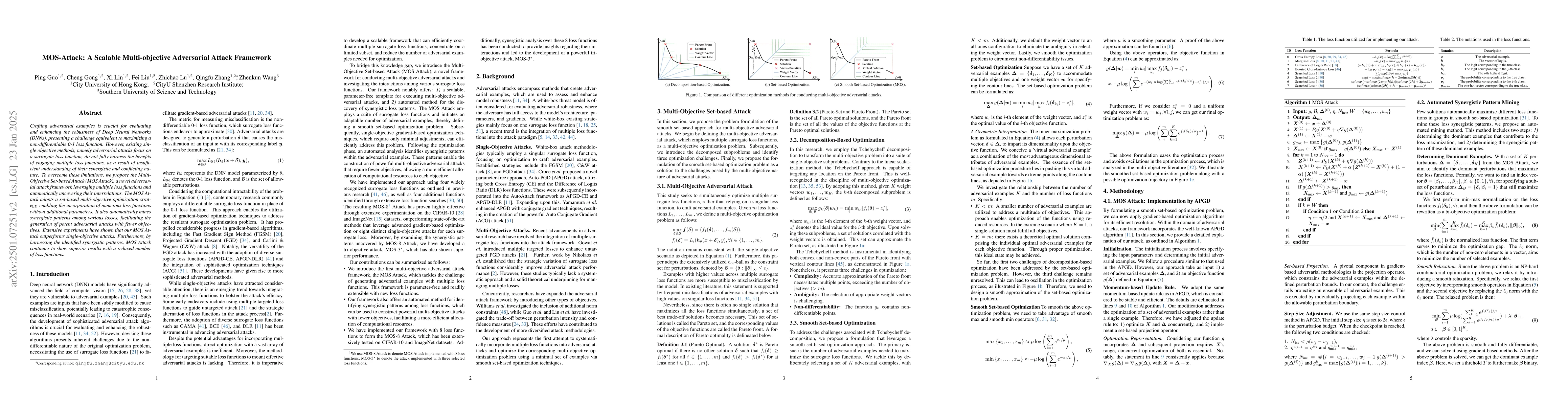 Thumbnail for MOS-Attack: A Scalable Multi-objective Adversarial Attack Framework
