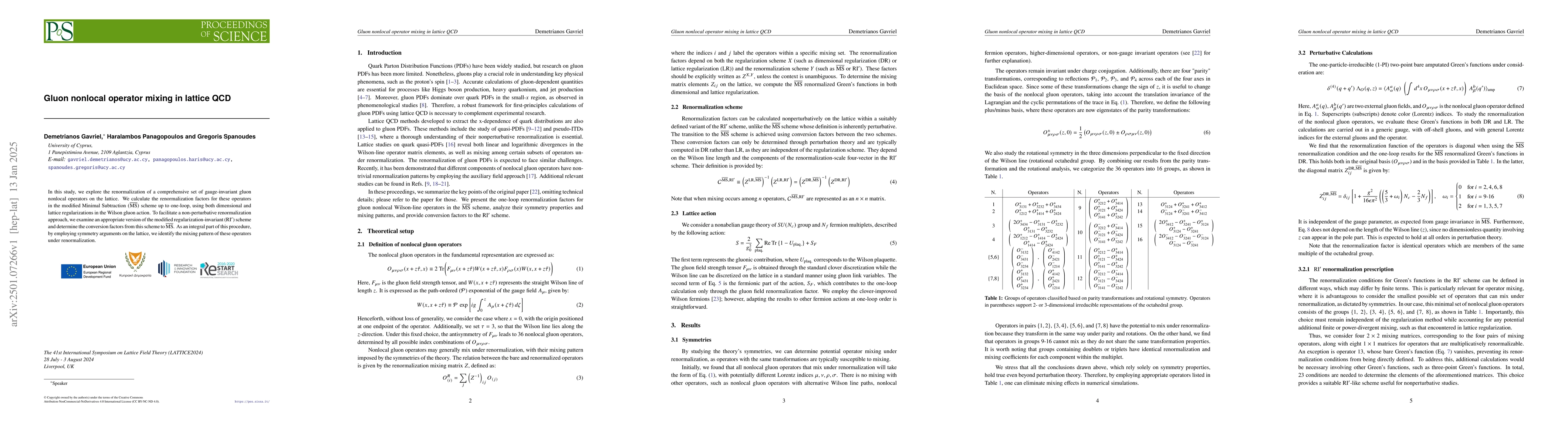 Thumbnail for Gluon nonlocal operator mixing in lattice QCD