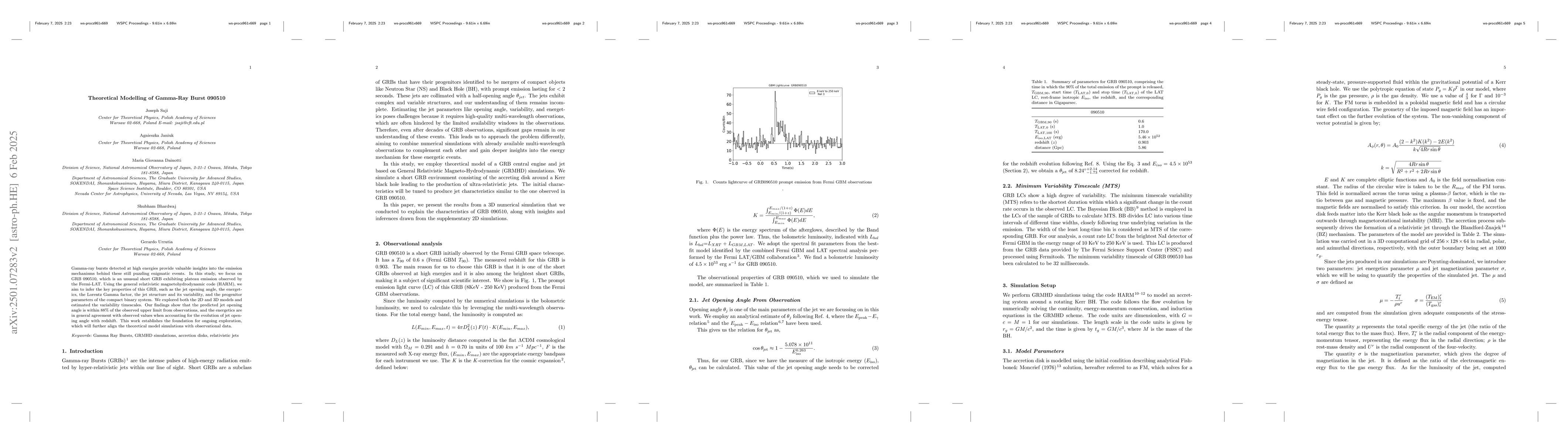 Thumbnail for Theoretical Modelling of Gamma-Ray Burst 090510