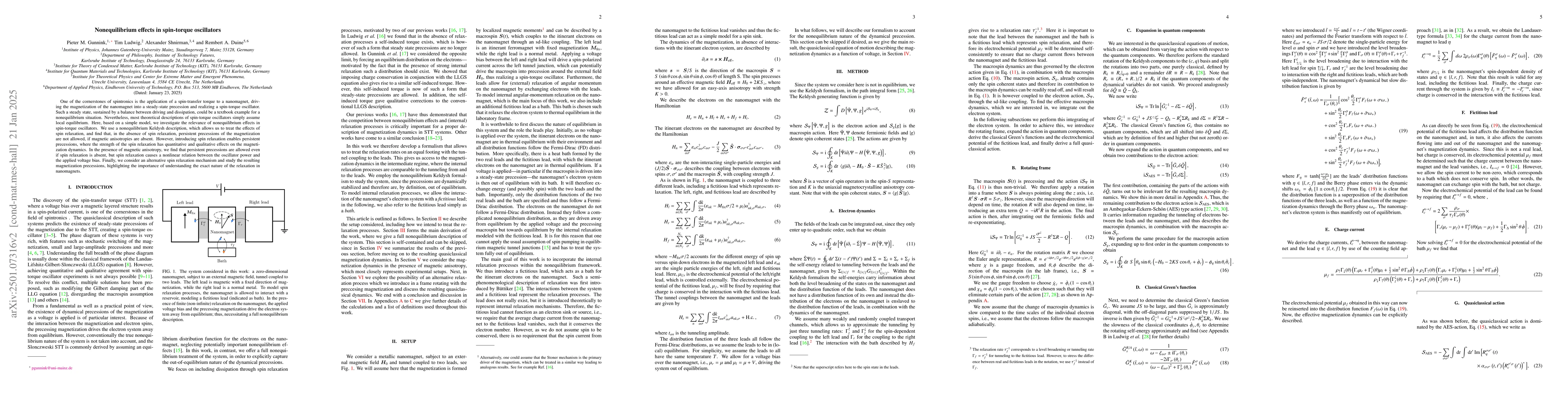 Thumbnail for Nonequilibrium effects in spin-torque oscillators