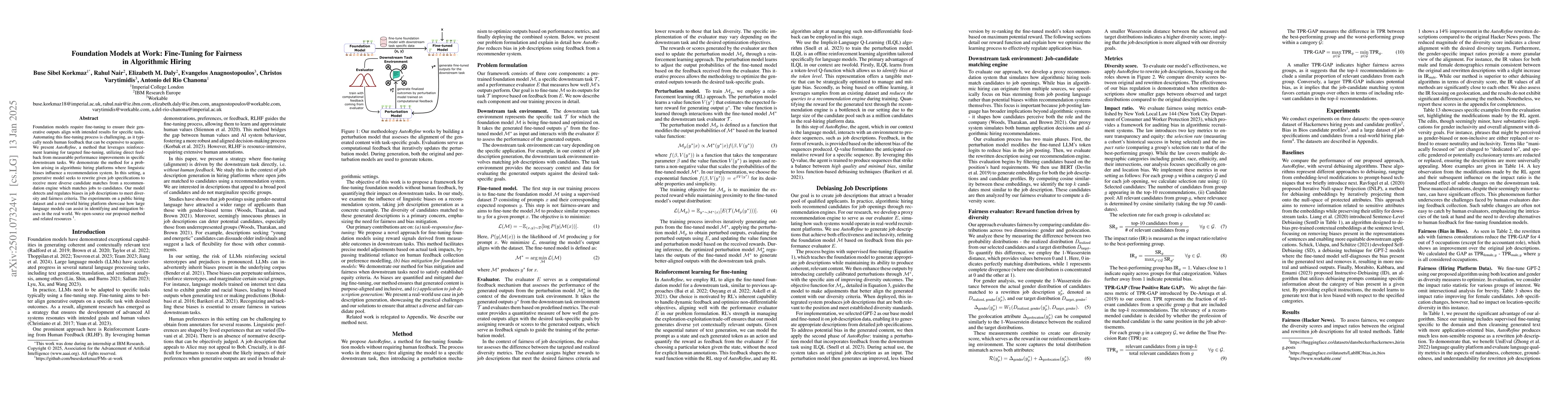 Thumbnail for Foundation Models at Work: Fine-Tuning for Fairness in Algorithmic
  Hiring