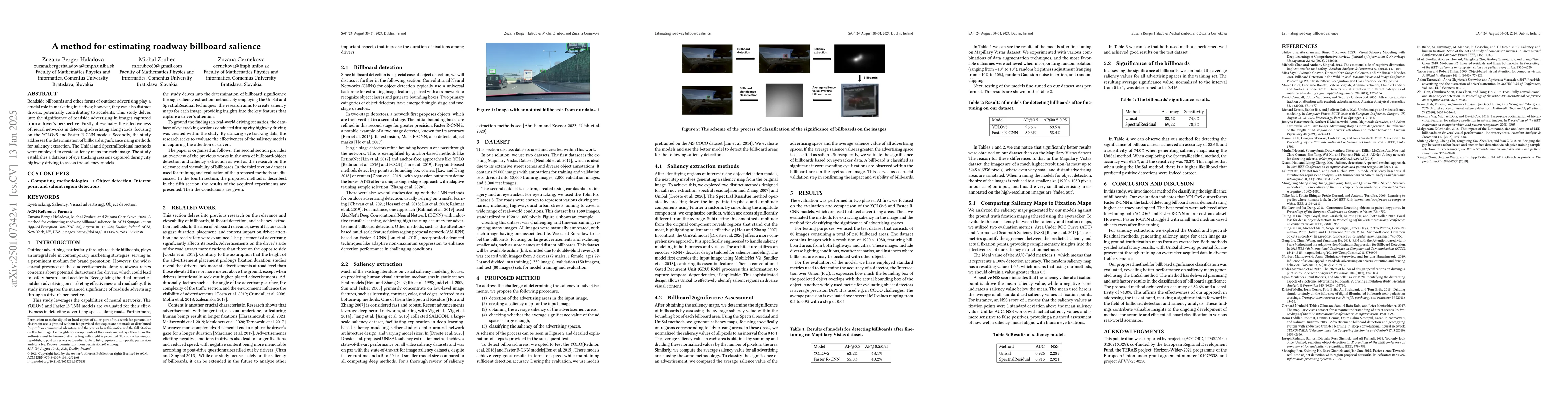 Thumbnail for A method for estimating roadway billboard salience