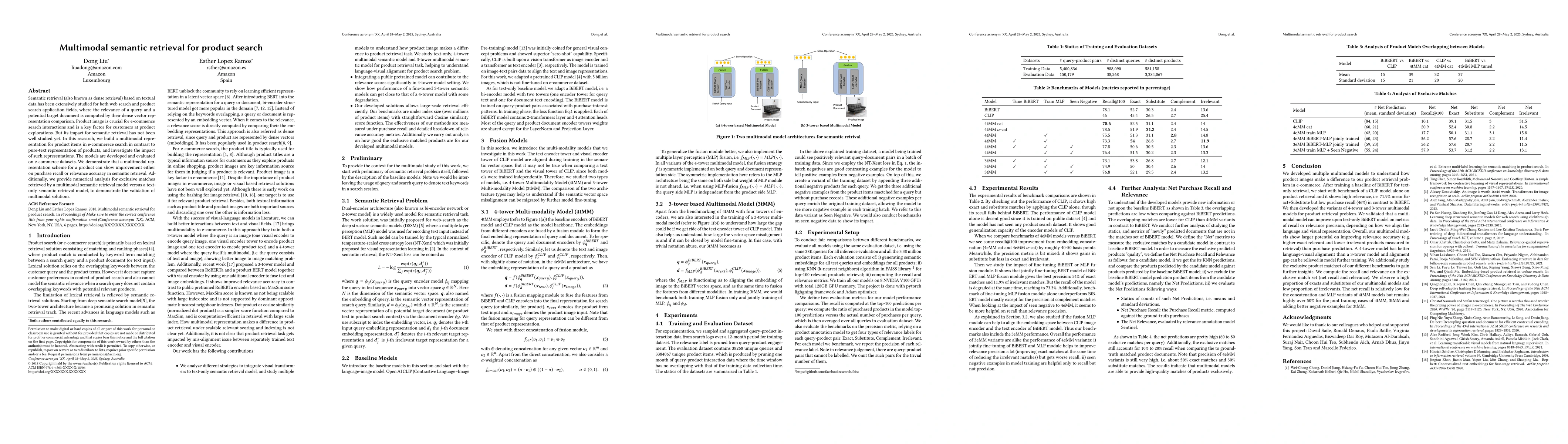 Thumbnail for Multimodal semantic retrieval for product search