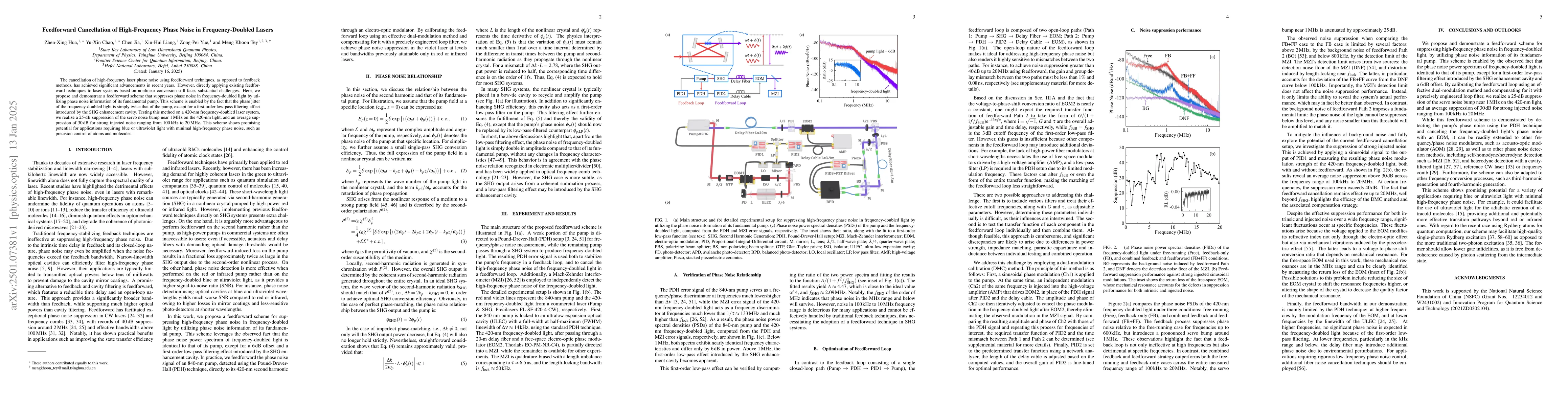 Thumbnail for Feedforward Cancellation of High-Frequency Phase Noise in
  Frequency-Doubled Lasers