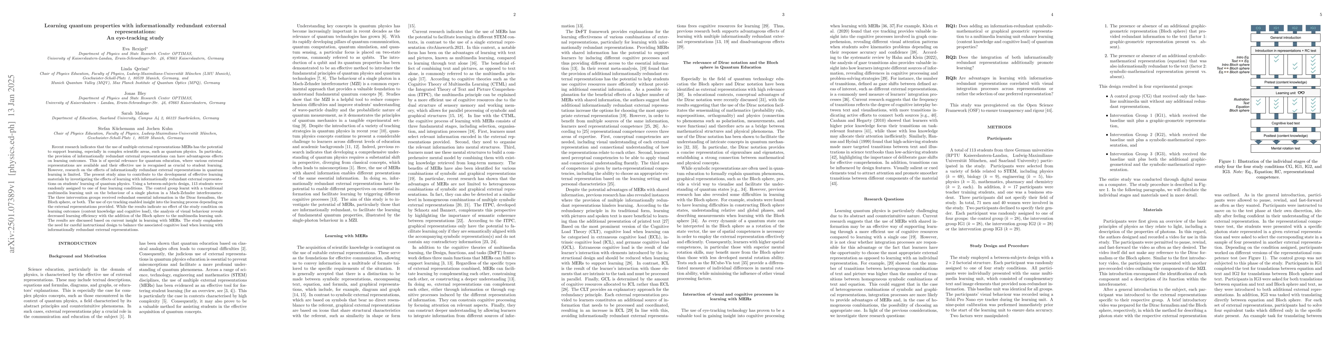 Thumbnail for Learning quantum properties with informationally redundant external
  representations: An eye-tracking study