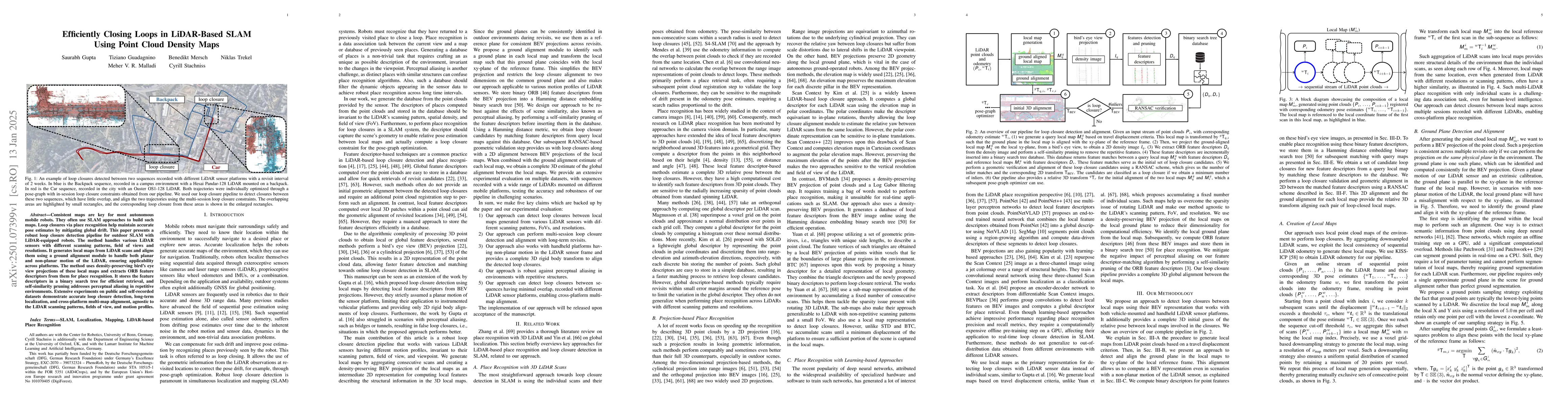 Thumbnail for Efficiently Closing Loops in LiDAR-Based SLAM Using Point Cloud Density
  Maps