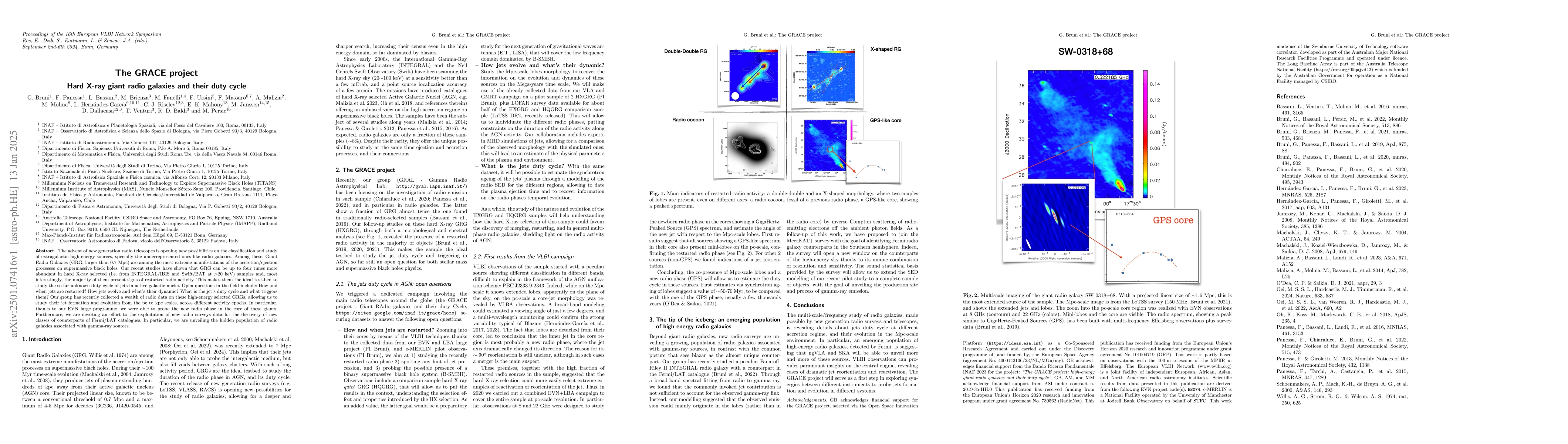 Thumbnail for The GRACE project: Hard X-ray giant radio galaxies and their duty cycle