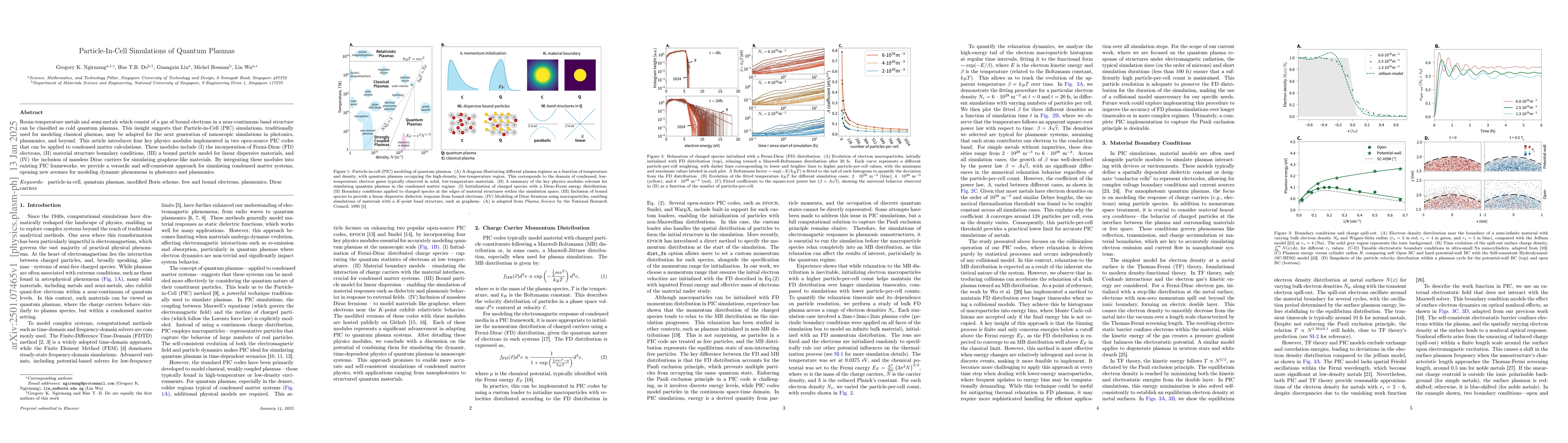 Thumbnail for Particle-In-Cell Simulations of Quantum Plasmas