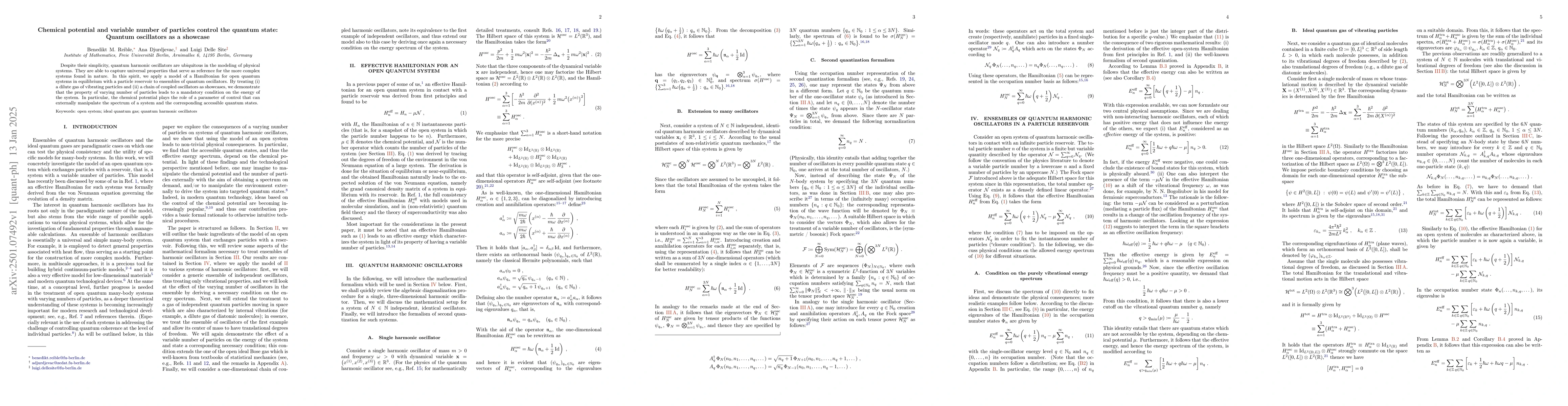 Thumbnail for Chemical potential and variable number of particles control the quantum
  state: Quantum oscillators as a showcase