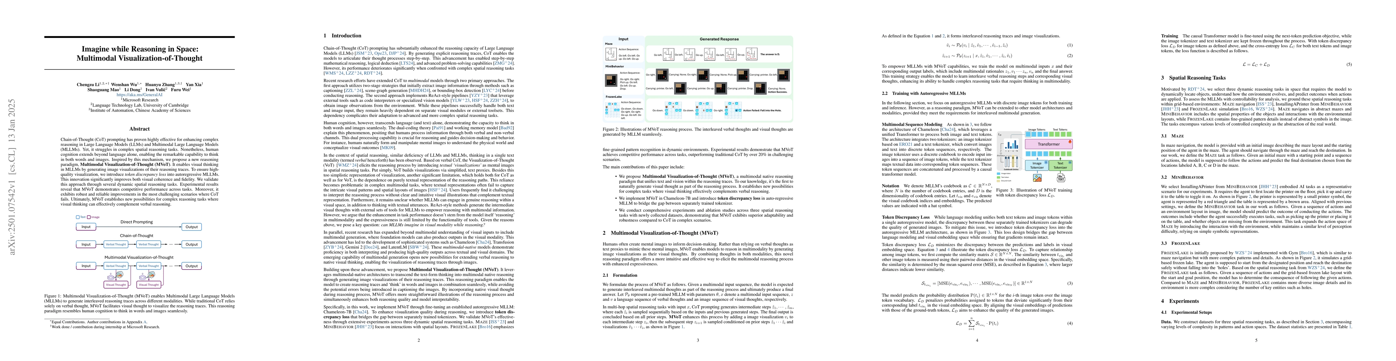 Thumbnail for Imagine while Reasoning in Space: Multimodal Visualization-of-Thought