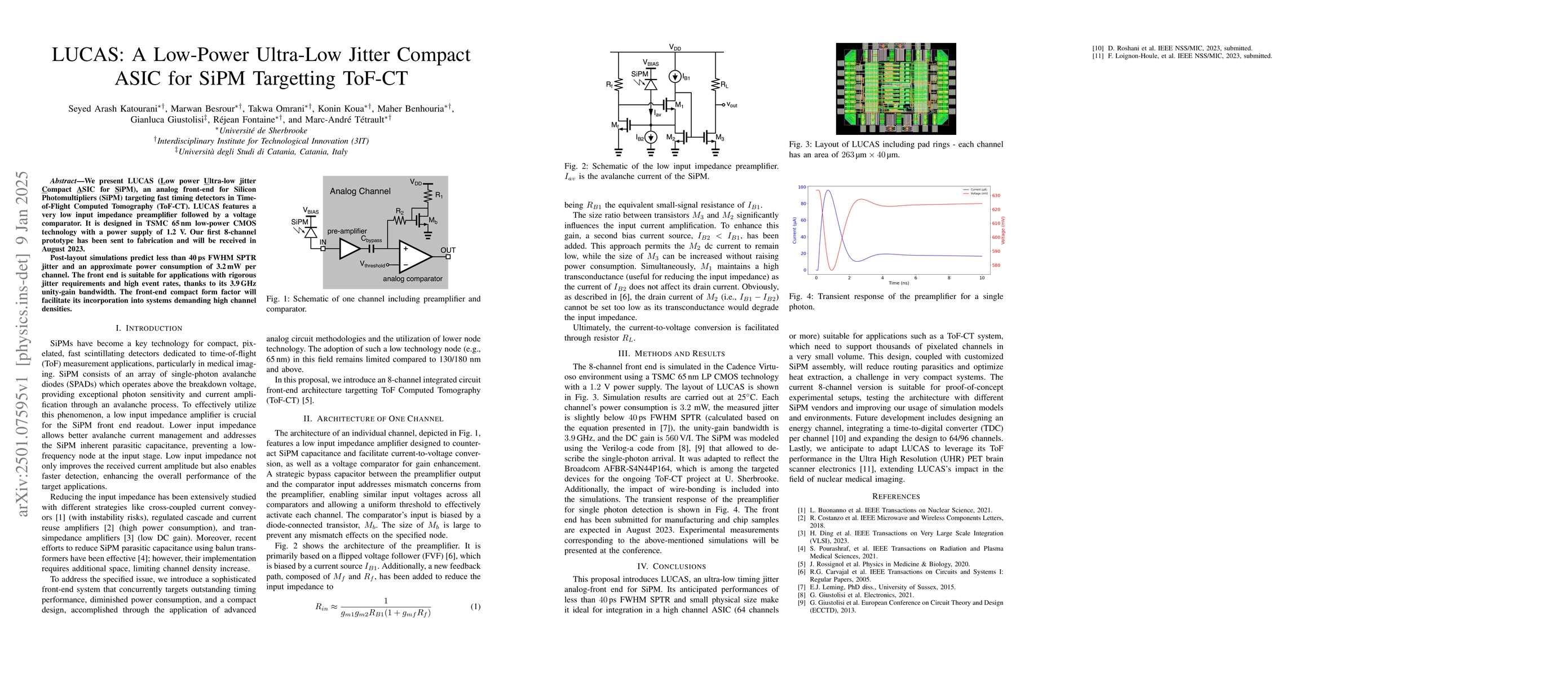 Thumbnail for LUCAS: A Low-Power Ultra-Low Jitter Compact ASIC for SiPM Targetting
  ToF-CT