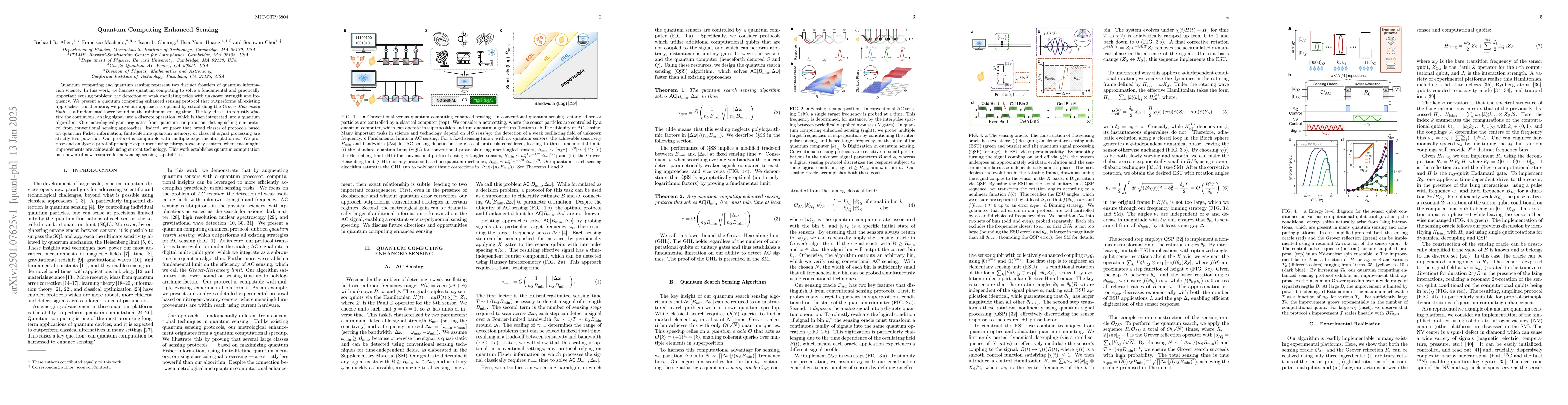 Thumbnail for Quantum Computing Enhanced Sensing