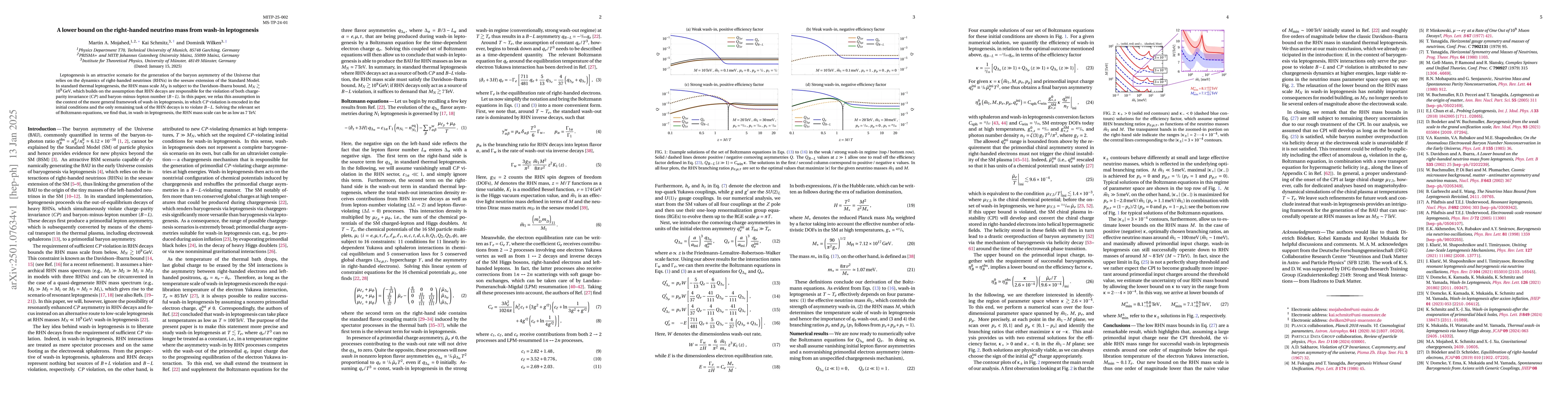 Thumbnail for A lower bound on the right-handed neutrino mass from wash-in
  leptogenesis