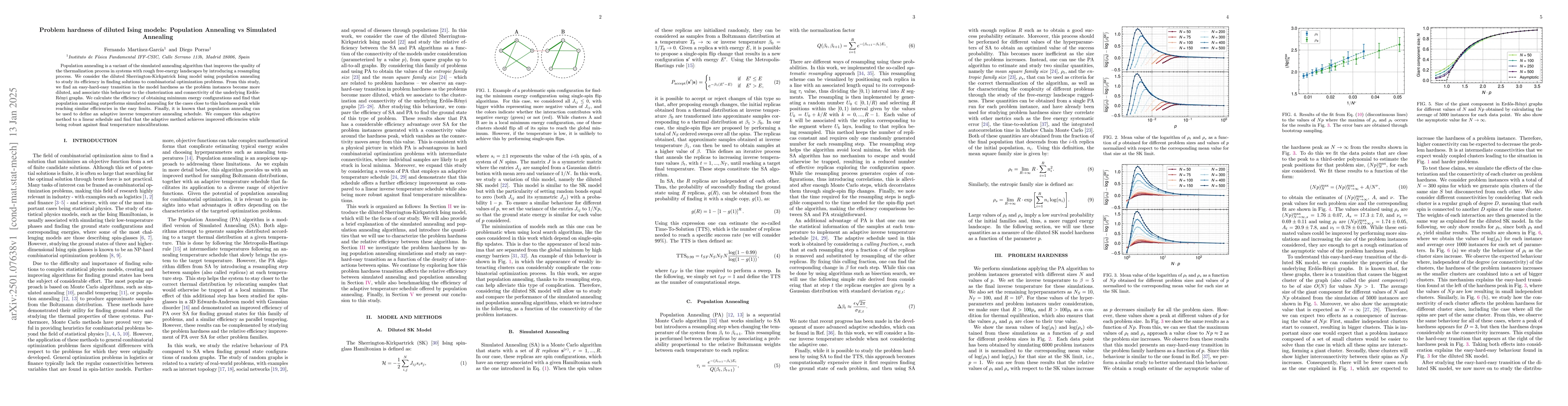 Thumbnail for Problem hardness of diluted Ising models: Population Annealing vs
  Simulated Annealing