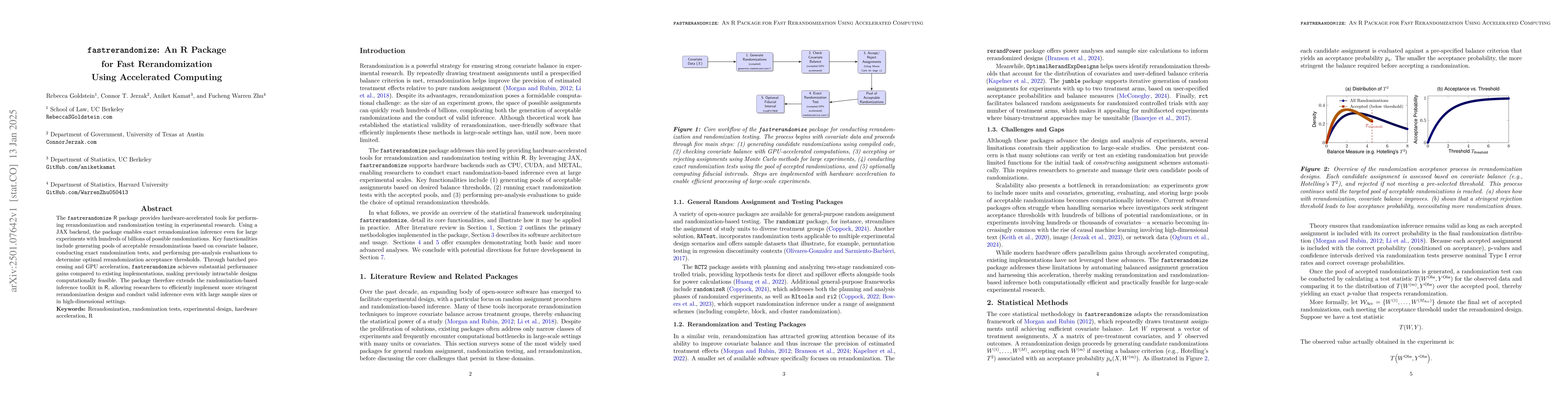 Thumbnail for fastrerandomize: An R Package for Fast Rerandomization Using Accelerated
  Computing