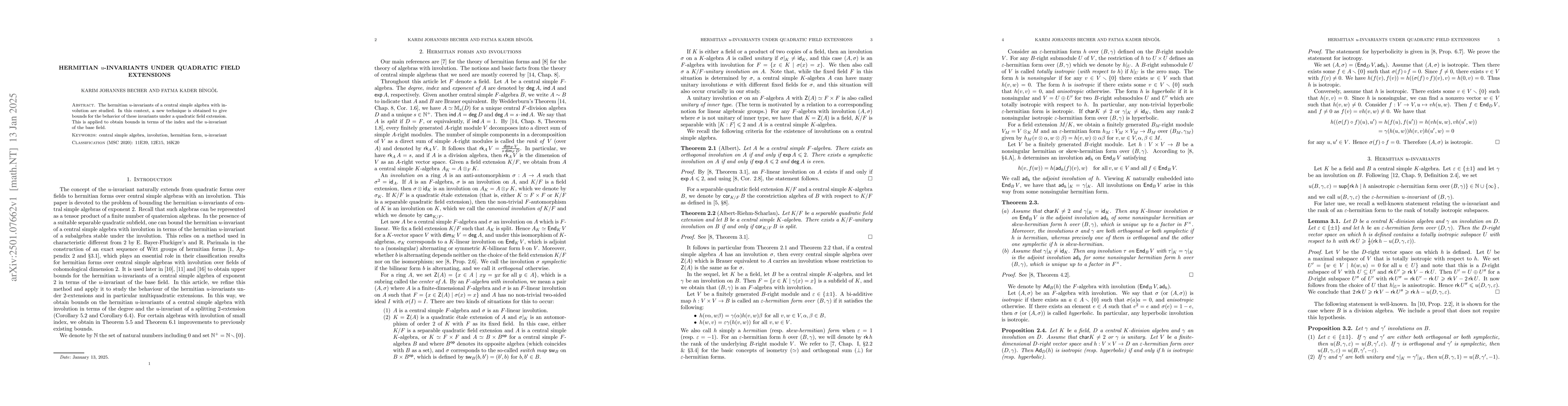 Thumbnail for Bounds on the hermitian u-invariants under quadratic field extensions
