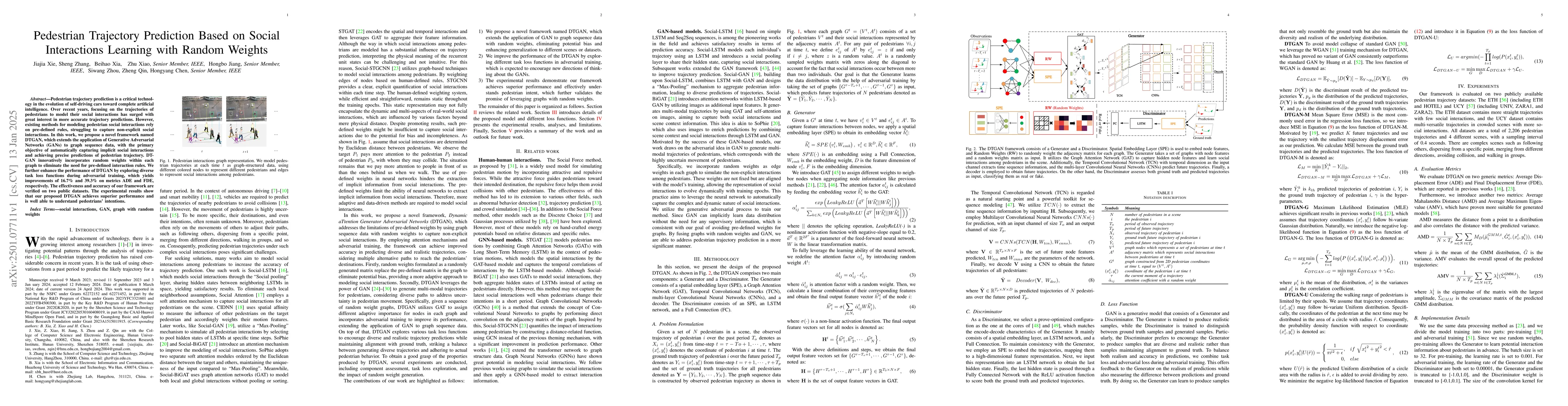 Thumbnail for Pedestrian Trajectory Prediction Based on Social Interactions Learning
  With Random Weights