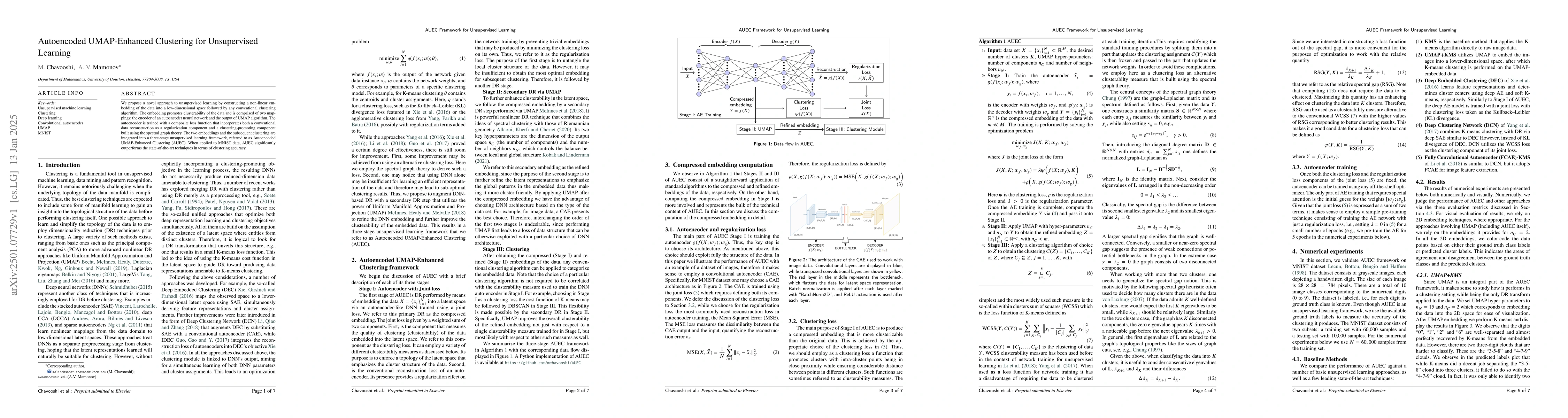 Thumbnail for Autoencoded UMAP-Enhanced Clustering for Unsupervised Learning