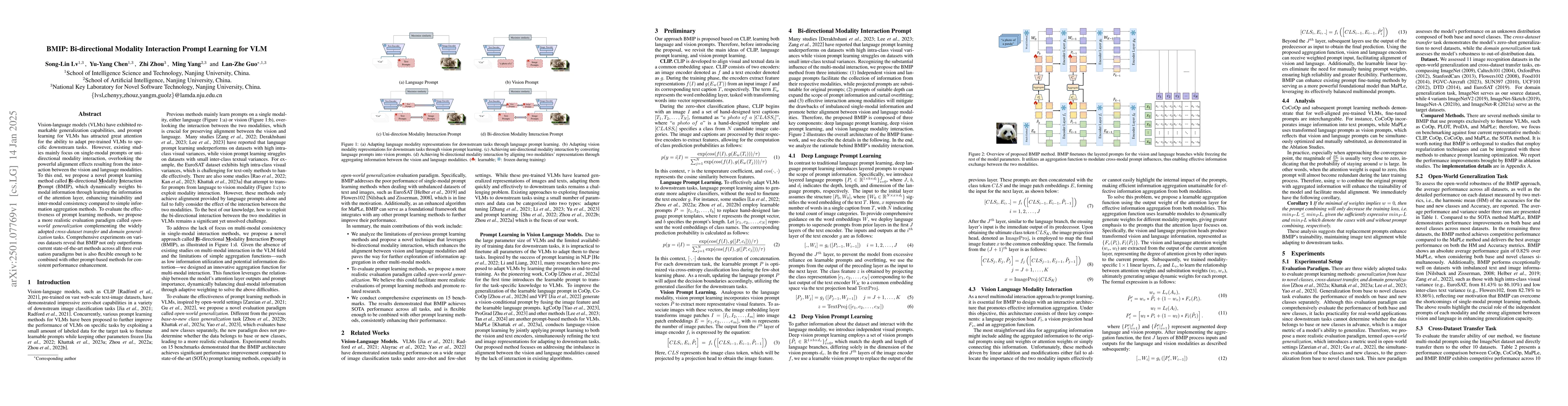 Thumbnail for BMIP: Bi-directional Modality Interaction Prompt Learning for VLM